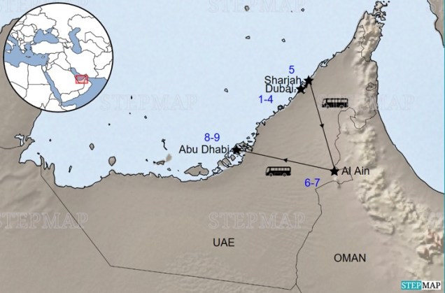 Map UAE