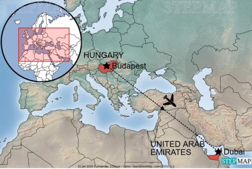 Map_Budapest-Dubai